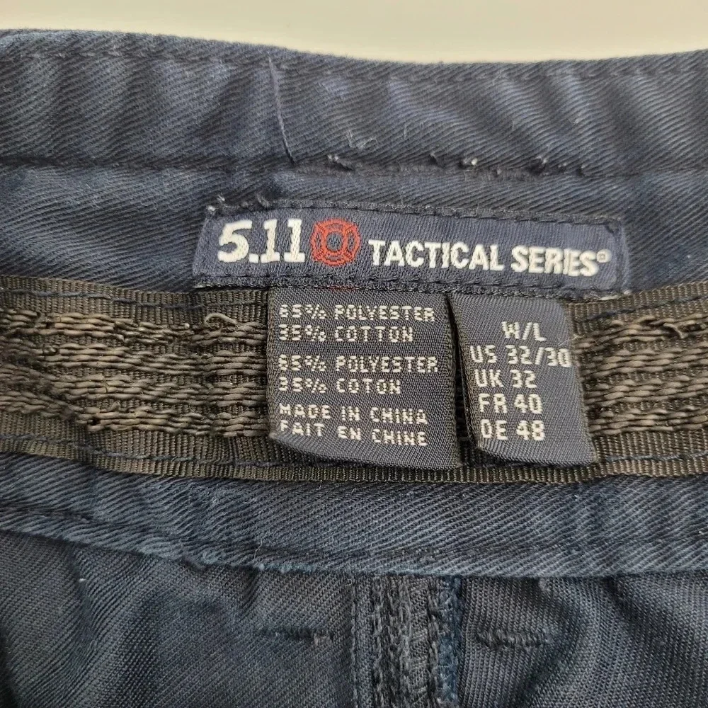 5.11 tactical series  PRO RIPSTOP mens cargo navy knee pads pants size W 32 L 30